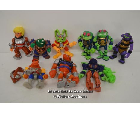 X9 BUCKY O HARE ACTION FIGURES, ALL PLAY WORN