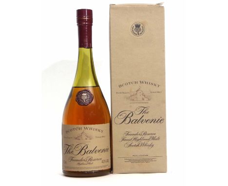 The Balvenie Founders Reserve Finest Highland Malt Scotch whisky^ 750ml^ 40% vol^ boxed