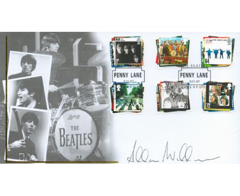 Allan Williams signed Beatles FDC double PM The Beatles Penny Lane 9. 01. 07 Liverpool. Allan Richard Williams (21 February 1