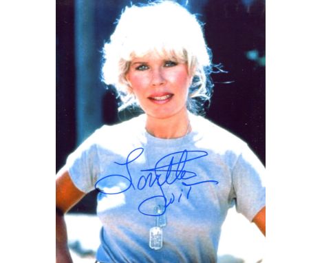 MASH comedy series 8x10 photo signed by Loretta Swit who played Margaret Hotlips Hollihan in the series. Good condition. All 