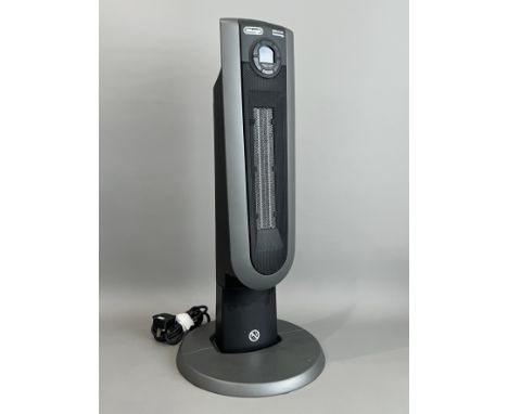 A DeLonghi Digital Tower ceramic fan heater - model no. TCH7590ER, 1800w, with revolving mechanism, in working order, 70cm hi