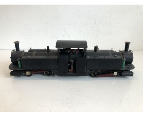 A live steam model of a Fairlie type double ended steam locomotive &ndash; second half 20th century, 2in gauge, black livery,