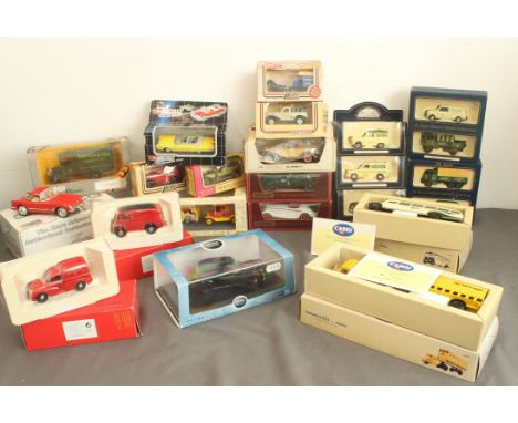 A large collection of boxed diecast toys and model cars and commercial vehicles - 1980s-2000s, mostly 1/43 scale, makers incl