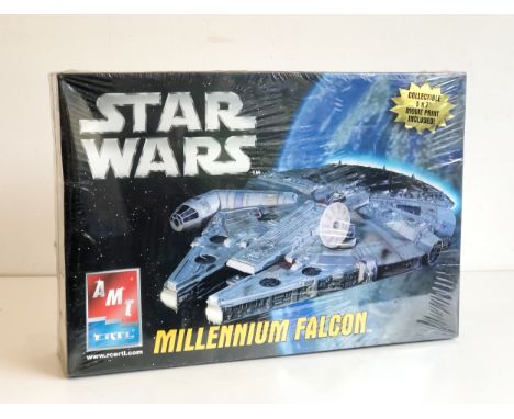 An AMT ERTL Star Wars Millennium Falcon model kit - factory sealed, c.2005.
