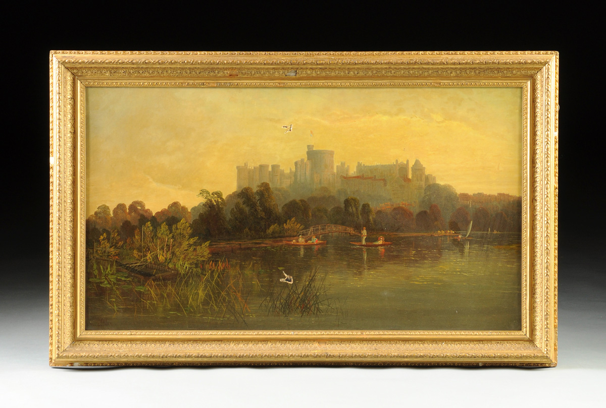 J. ALLAN (British 19th Century) A PAINTING, &quot;Windsor Castle from the