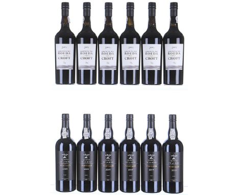 2015 Croft, Quinta da Roeda Vintage Port OWC 6x75cl 2019 Quinta de la Rosa, Vintage Port OWC 6x75clTotal 12x75cl  Purchased e