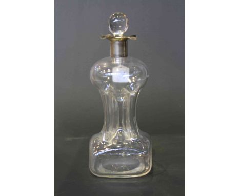 Silver collared decanter