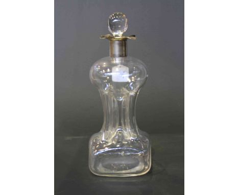 Silver collared decanter