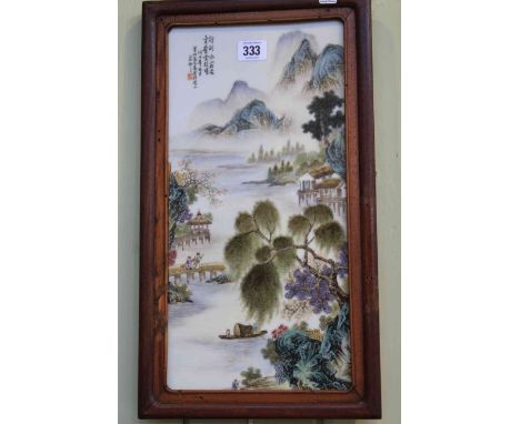 Chinese porcelain panel