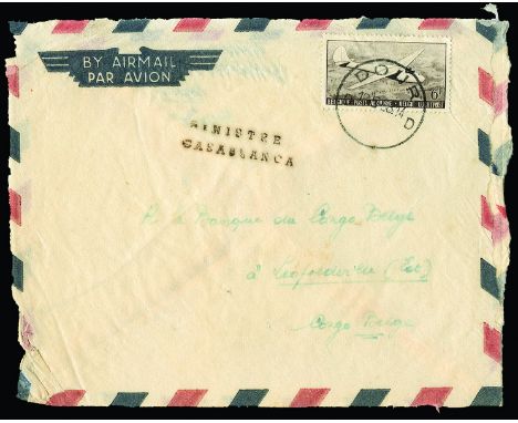AIRMAIL - Belgium: 1958 May 18, Brussels to Belgian Congo flight by Sabena, crashed against a military building in Casablanca
