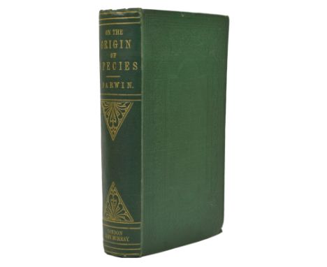 Darwin, Charles. On the Origin of Species by Means of Natural Selection, third edition, 'seventh thousand', half-title, 2pp. 