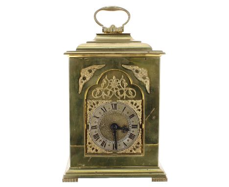 English ormolu mantel clock timepiece, the movement with platform escapement stamped Rotherham, Made in England no. A09184, t