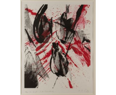 Götz, Karl Otto (Aachen 1914 - 2017 Wolfenacker, Studium an der Kunstgewerbeschule in Aachen, Maler und Grafiker),"Don Quijot