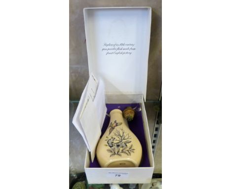 A Beswick replica of an 18th century gunpowder flask, boxed.