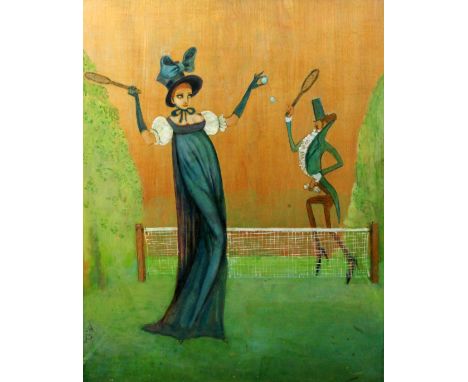 Alex Portner (b.1920) 'Deuce', 30 x 25in., with a limited edition print of the same image, 20 x 14.5in. Alex Portner (b.1920)