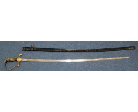 A German Third Reich officer's sword by Alcoso, Solingen, overall incl. scabbard 37.75in. A German Third Reich officer's swor