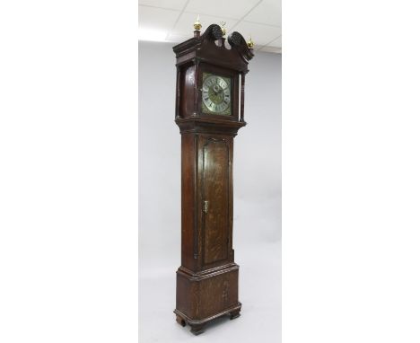 Peter Hathorn Thrut. A George III oak cased eight day longcase clock, 7ft 5in. Peter Hathorn Thrut. A George III oak cased ei