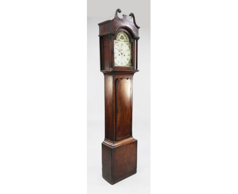 An early 19th century inlaid mahogany eight day longcase clock, 7ft 1in. An early 19th century inlaid mahogany eight day long