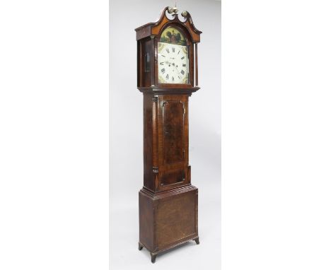 An early 19th century mahogany eight day longcase clock, 6ft 11in. An early 19th century mahogany eight day longcase clock, w