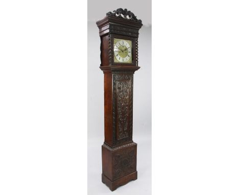 Henry Adeane of Petworth, a carved oak 8-day longcase clock 7ft 1in. Henry Adeane of Petworth, a carved oak 8-day longcase cl