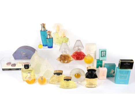 Group of Assorted Vintage and Modern Factice and Perfume Bottles, a mixture of mainly advertising display dummy bottles and r