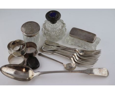 A George III silver fiddle pattern basting spoon, initials to terminal, London 1809, Thomas James, length approximately 30cm,