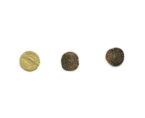 Richard I, 2 x Silver Pennies: Durham Mint ADAM ON DVR, obv. light surface corrosion &amp; portrait very worn, HENRICVS R(EX)