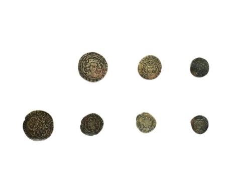 Edward IV, 3 x First Reign Silver Coins comprising: groat, London Mint, light coinage, no marks at neck, mm worn, Fine to GFi