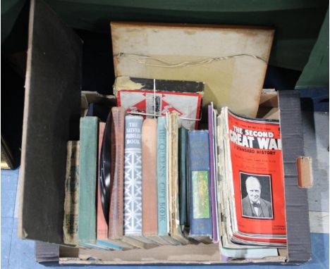 A Collection of Various Vintage Books, WWII Magazines, Monopoly Game etc 