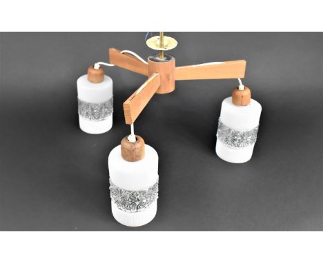A Vintage Three Branch Ceiling Light 