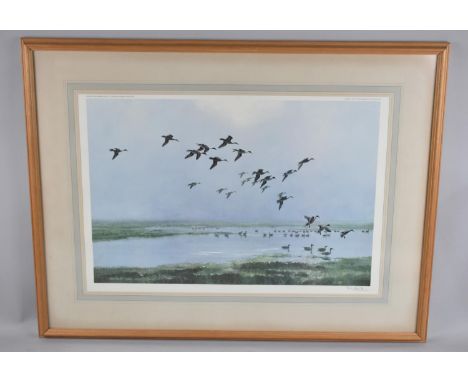 A Framed Peter Scott 1969 Print, Signed to Border, 53x36cm 