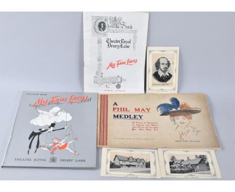 A Small Collection of Printed Ephemera to include My Fair Lady Souvenir Book and program From Theatre Royal, Drury Lane, a Co