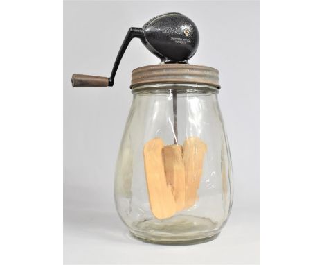 A Vintage Blow Butter Churn, Working Order, 29cms High 