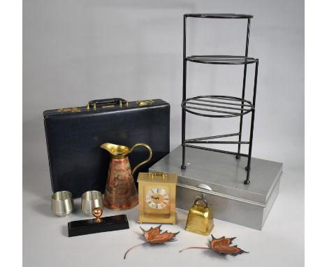 A Collection of Various Sundries to include Book Stand, Briefcase, Pan Stand Etc 