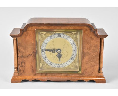 A Mid/Late 20th Century Walnut Mantel Clock, Elliot, Working Order, 22cms Wide 