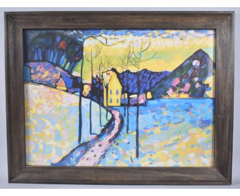 A Framed Wassily Kandinsky Print, Winter Landscape, 55x40cm 