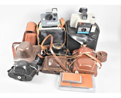 A Collection of Various Vintage Cameras to include Polaroid 
