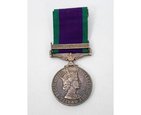 Campaign Service Medal with South Arabia Bar to 23919623 Private G.E. Burton, Royal Army Ordnance Corps 