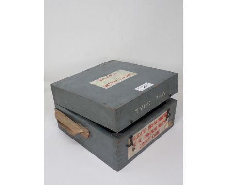 A WWII Type P4A Compass in original case, used in RAF Bomber Command Aircraft including the Avro Lancaster 