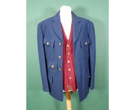 A Hawkstone Otter Hounds Gentleman's Uniform with blue Jacket complete with H.O.H. brass buttons (one cuff button Wye Valley 