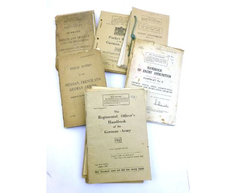 The German Army : A collection of WW2 War Office Handbooks featuring regulations and guidance for various units within the UK