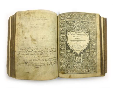 'Breeches' Bible, 1608. Small qto. Old Testament, Apocrypha, New Testament, Two right profitable and fruitful Concordances. P