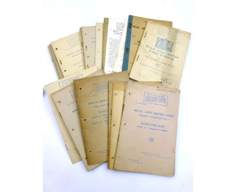 Royal Army Service Corps : A collection of WW2 War Office Handbooks featuring regulations and guidance for various units with