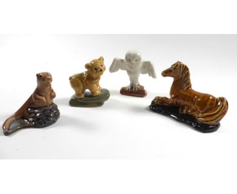 Ten Wade limited edition figures, each modelled as an animal, each boxed