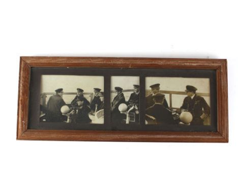 A group of First World War photographs depicting Admiral Beatty at the Battle of Jutland