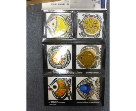 A small group of 1960's Wade tiles CONDITION REPORT: Some damage