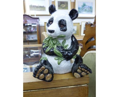 A limited edition Wade Animaland figure modelled as a seated panda, boxed