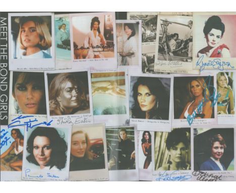 Bond Girls Are Forever multi signed booklet. Signed by Eunice Gayson, Pamela Salem, Caroline Munro, Shirley Eaton, Deborah Mo