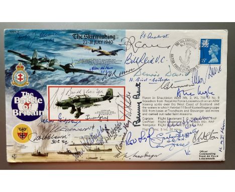 RAFA3 Cover 50th Anniv Battle of Britain Signed 24 Pilots, Crew WAAF Battle of Britain and 3 VC holders. 6 Mar 90 BFPS 2219 7