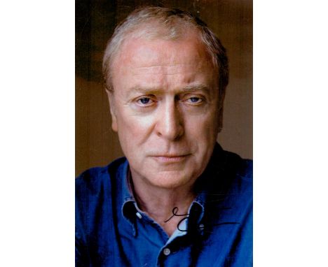 Michael Caine signed 8x6i inch colour portrait photo. Good condition. All autographs come with a Certificate of Authenticity.
